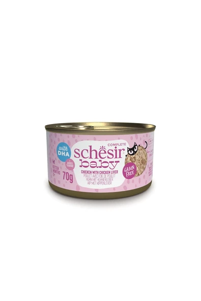 Schesir Baby Tavuk Ile Tavuk Karaciğeri Et Suyunda Konserve 70g - 4
