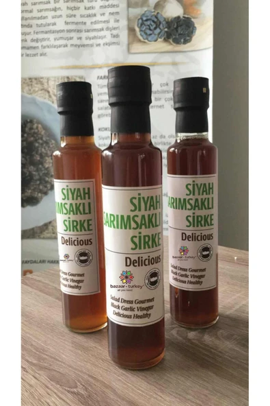 DOĞAL SİYAH SARIMSAKLI SİRKE 250 ML