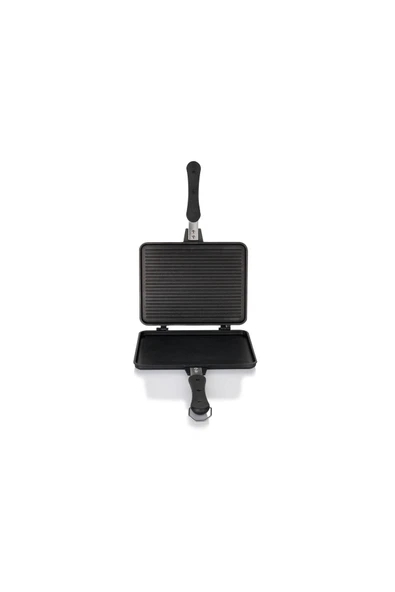Schafer Tastemake Döküm Ocak Üstü Tost Izgara 20x26 Cm-2 Parça - 8