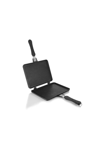 Schafer Tastemake Döküm Ocak Üstü Tost Izgara 20x26 Cm-2 Parça - 7