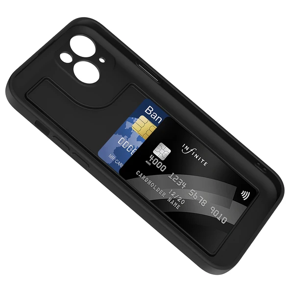 Zipax Apple iPhone 14 Kılıf Kamera Korumalı Gizli Kartlık Hazneli Zr-Vitra - 3