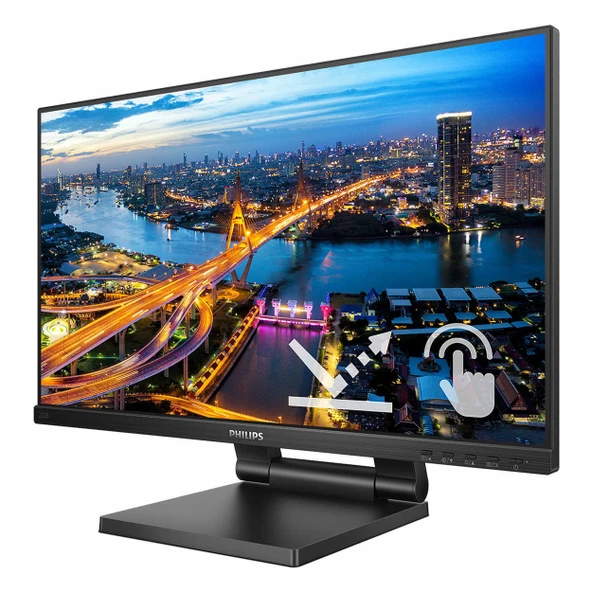 Philips 222B1TC 21.5" 75Hz 4Ms VGA+HDMI+DP+USB FullHD Adaptive-Sync IPS Touch Vesa Monitör - 3