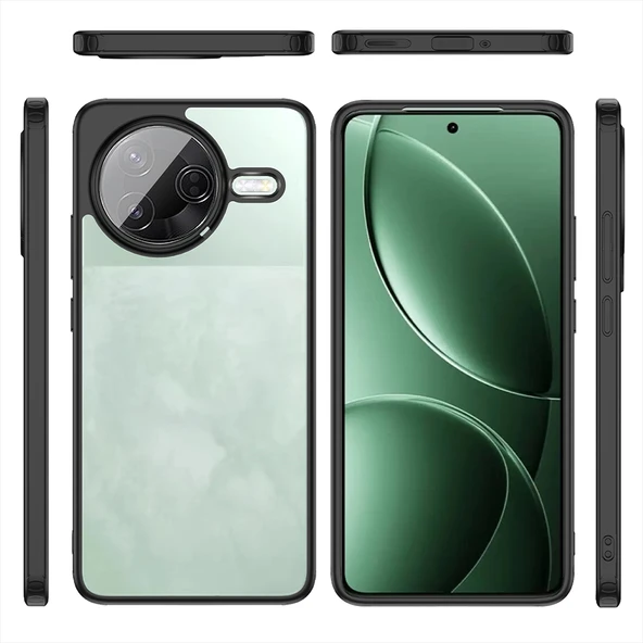 Zipax Xiaomi Poco F7 Pro Kılıf Şeffaf Transparan Zr-Volks - 3