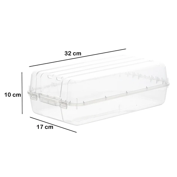 Porsima 3197 10 Adet Kadın ve Çocuk Ayakkabı Saklama Kutusu - Şeffaf Pratik Ayakkabı Kabı Düzenleyici Saklama Seti - 4