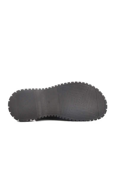 Aspor Siyah Kadın Düz Sandalet - 5