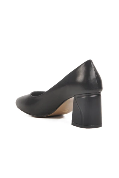 Aspor Siyah Kadın Topuklu Ayakkabı - Resim 4