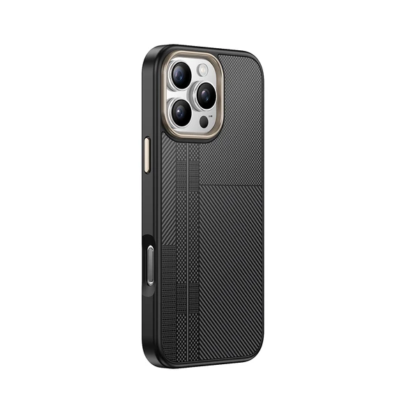 Zipax Apple iPhone 15 Pro Max Kılıf Magesafe Şarj Özellikli Karbon Fiber Görünümlü Zr-Antina - 2