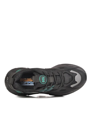 Bulldozer Siyah Tekstil Dar Kalıp Erkek Spor Ayakkabı - Resim 4