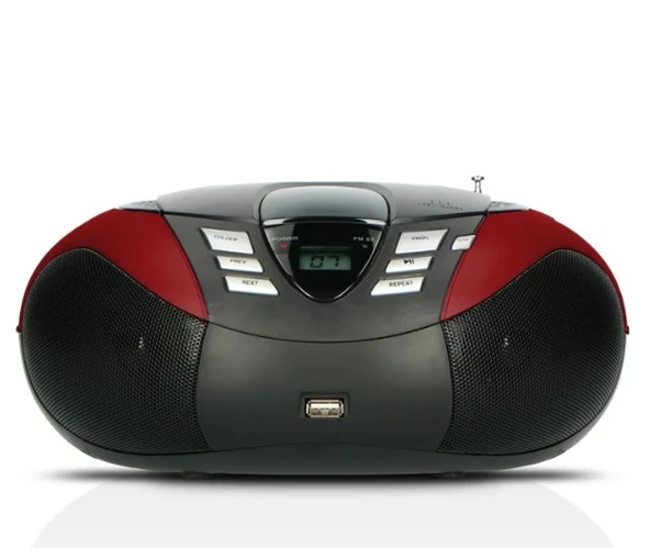 LENCO SCD-37 USB Kırmızı - Taşınabilir FM Radyo CD ve USB oynatıcı - Kırmızı - 8