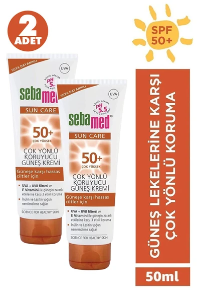 Sebamed Sun Care Çok Yönlü Güneş Kremi SPF50 50 ml 2 Adet