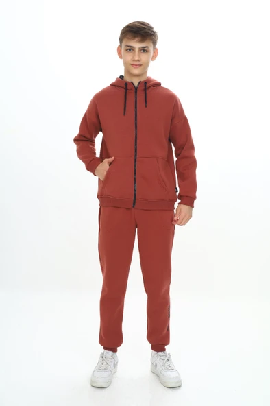 Toontoy Erkek Çocuk Kapüşonlu Eşofman Takım - 7