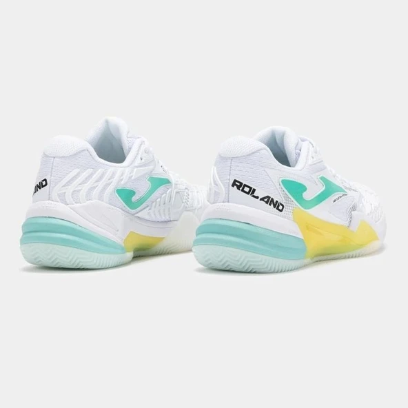 Joma Roland Kadın Beyaz Toprak Kort Tenis Ayakkabısı TROLLS2532C - Resim 4