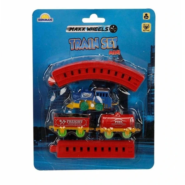 2559 Maxx Wheels Mini Tren Seti 11 Parça -Sunman - 2