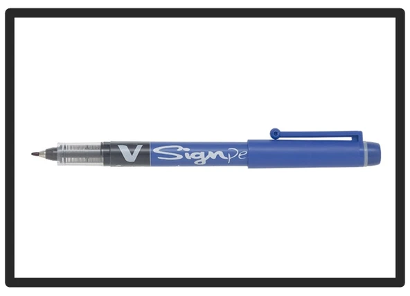 Pilot Sign Pen İmza Kalemi Mavi - 3 adet
