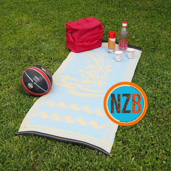 Hasır Halı Kilim Piknik Cami Park Plaj Bahçe Balkon Teras Kamp Outdoor Karavan Mat 60x140 cm Plastik - 3