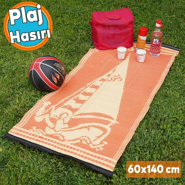 Hasır Halı Kilim Piknik Cami Park Plaj Bahçe Balkon Teras Kamp Outdoor Karavan Mat 60x140 cm Plastik
