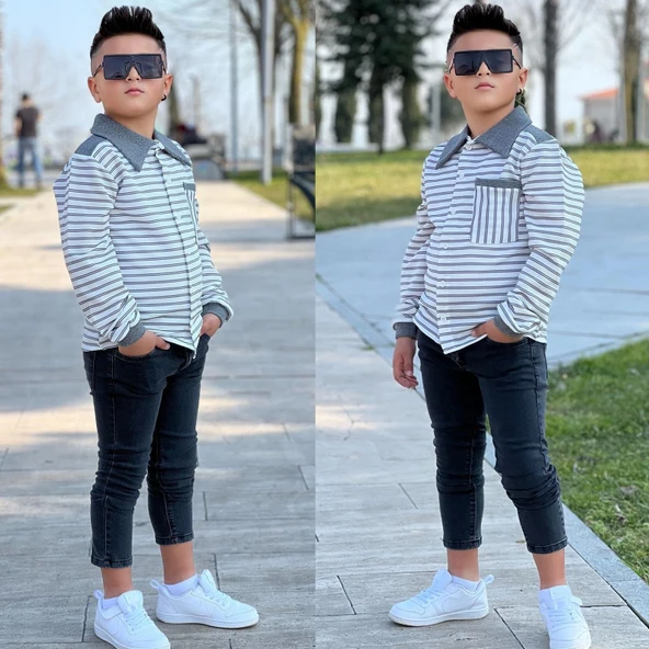 Bayrama Özel Şıklık: Erkek Çocuk Kombini I Minik Beylere Bayram Şıklığı! I Erkek Çocuk Gömlek - 11