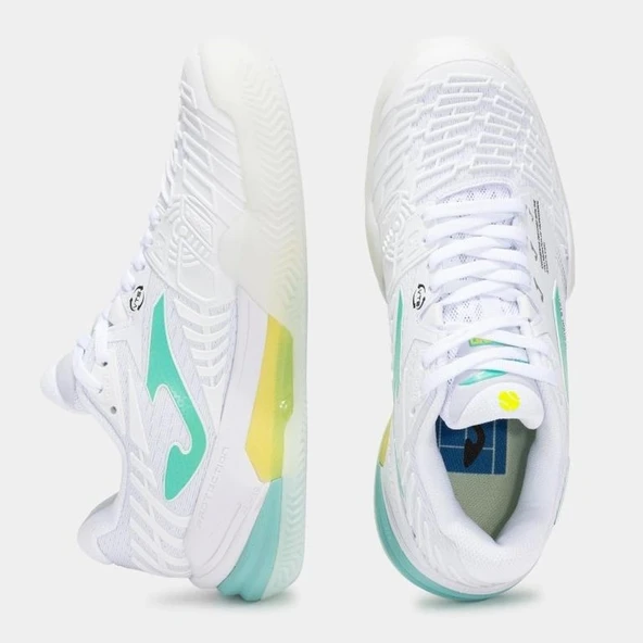 Joma Roland Kadın Beyaz Toprak Kort Tenis Ayakkabısı TROLLS2532C - Resim 2