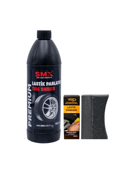SMX Lastik Parlatıcı 750 ml Ve Lastik Parlatma Süngeri ürün görseli 1