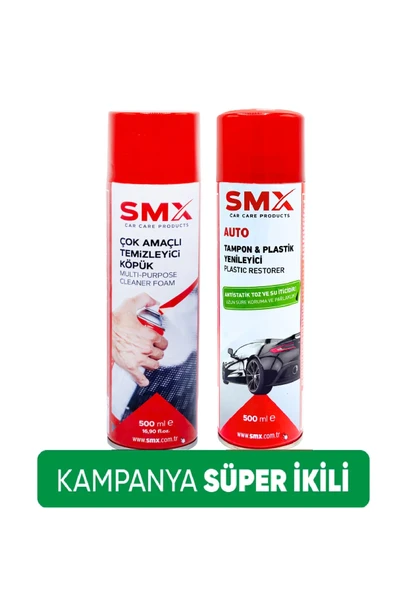 SMX Çok Amaçlı Temizleyici Köpük 500 ml Tampon Ve Plastik Yenileyici 500 ml ürün görseli 1