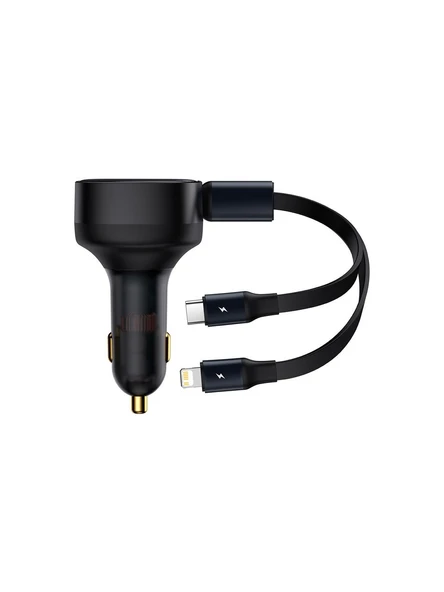 Baseus CGTX000001 Enjoyment 30 W 2in1 Şarj Kablolu Hızlı Araç Şarj Aleti