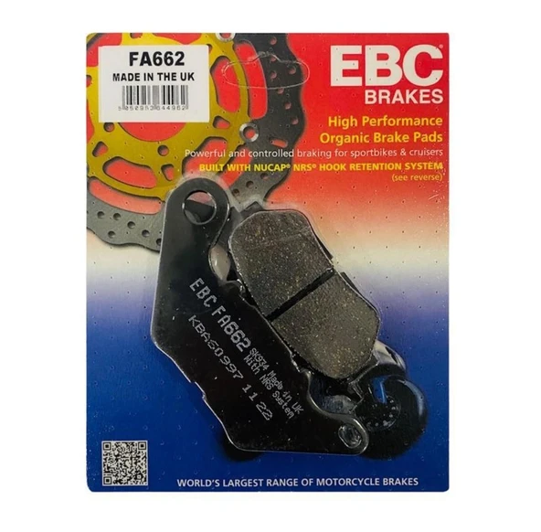 YamahaX-Max 125 X-Max 300 X-Max 250 2018 Ve Sonrası  EBC Organik Arka Fren Balata ürün görseli