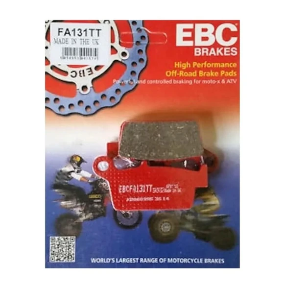 Yamaha YZ 125 1998-2002 EBC Cross Yarı Sinter Arka Fren Balata ürün görseli