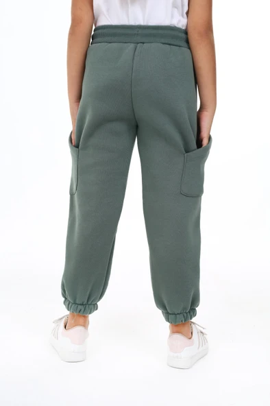 Toontoy Kız Çocuk İki Yanı Cepli Eşofman Alt - 11