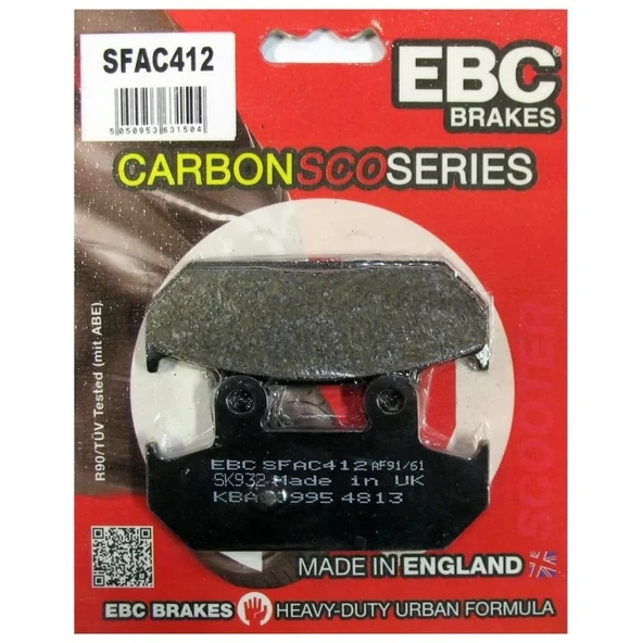 Suzuki Burgman 650 EBC Karbon Arka Fren Balata ürün görseli