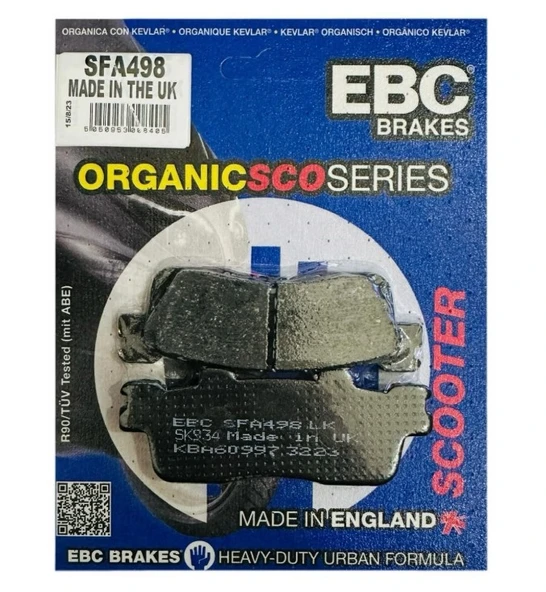 Kymco DOWNTOWN 300i EBC Organik Arka Fren Balata ürün görseli