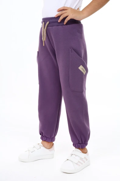 Toontoy Kız Çocuk İki Yanı Cepli Eşofman Alt - 4