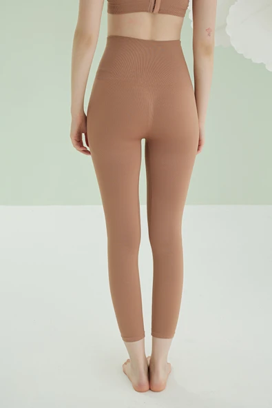 Vizon Dikişsiz Yüksek Bel Toparlayıcı Tayt - 6