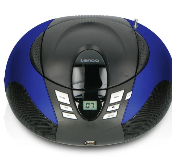 LENCO SCD-37 USB Mavi - Taşınabilir FM Radyo CD'si ve USB oynatıcı - Mavi - 7
