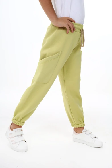 Toontoy Kız Çocuk İki Yanı Cepli Eşofman Alt - 7