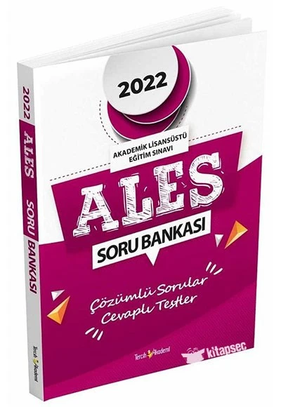 ALES Soru Bankası Çözümlü Tercih Akademi Yayınları