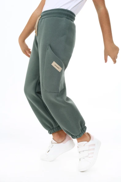 Toontoy Kız Çocuk İki Yanı Cepli Eşofman Alt - 10