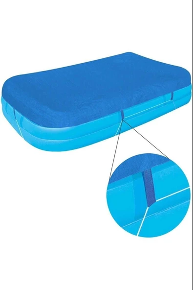 BESTWAY 58108 Havuz Üst Kapama Bezi 305 Cm X 183 Cm Dikdörtgen Havuz Örtüsü - 2