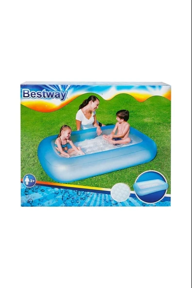 165x104x25 cm Şişme Tabanlı Çocuk Havuzu W51115 Turkuaz - 7