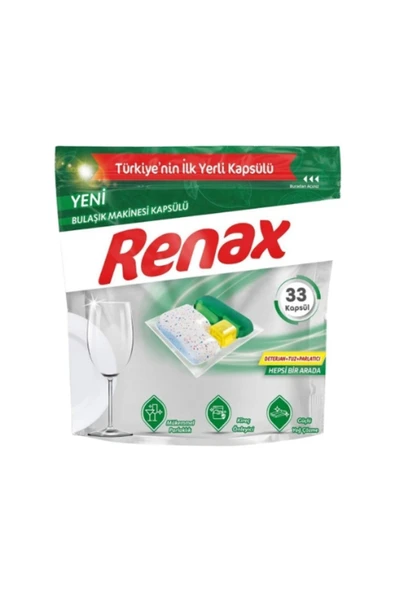 RENAX Bulaşık Makine Kapsülü 33'lü