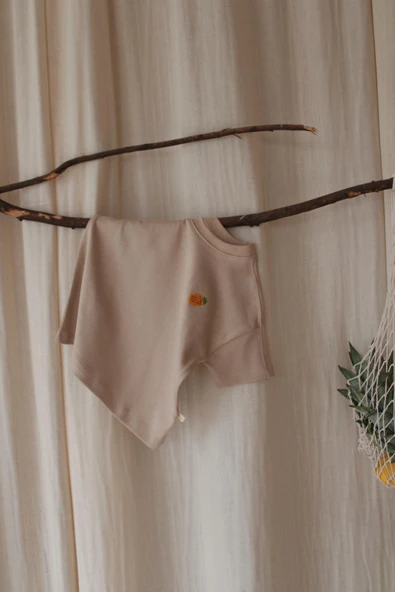 Ananas Nakışlı Oversize T-shirt - Resim 5