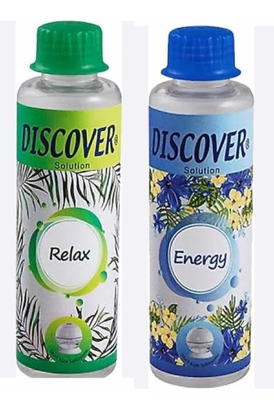 DİSCOVER Sihirli Küre Geniş Alan Kokulandırma Makinesi Parfümü 2 adet Relax-energy 150 ml