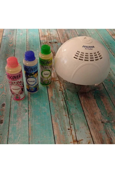 DİSCOVER sihirli küre hava temizleme makinası ışıksız +3 adet solüsyon 150 ml - 5