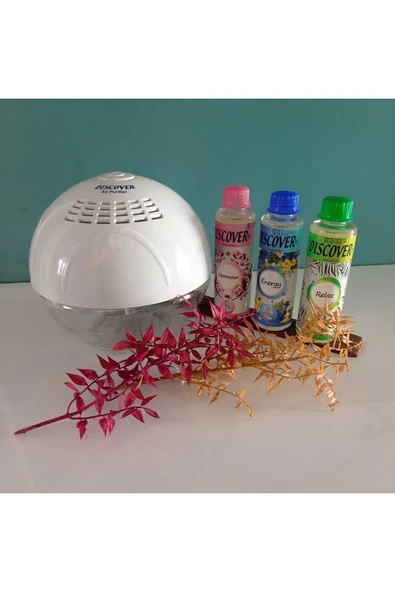 DİSCOVER sihirli küre hava temizleme makinası ışıksız +3 adet solüsyon 150 ml - 2