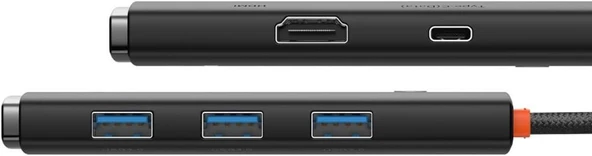 Baseus Lite WKQX040001 100 W Type-C Laptop Docking Station Outlet - 3