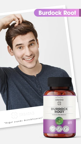 Erbatab Burdock Root Dulavrat Otu Ekstresi 60 Kapsül - Resim 2
