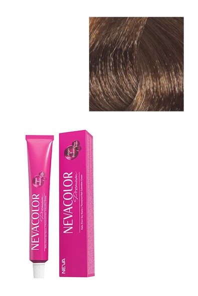 NEVA COLOR Premium Kalıcı Saç Boyası Yoğun Açık Kumral 8.0