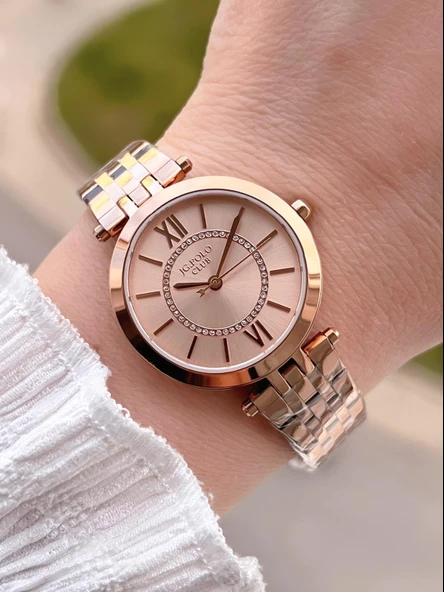 Jg.Polo Club Çelik Kasa & Kordon Kararma Ve Renk Atma Yapmaz Kadın Kol Saati+Bileklik JG01947.3 ürün görseli