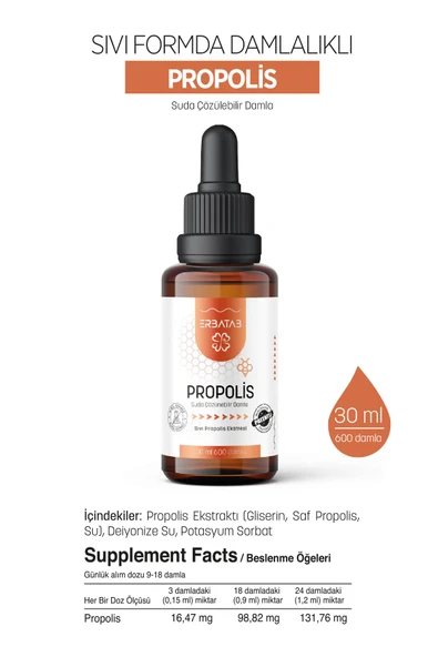 Erbatab Sıvı Propolis 30 ML - 9