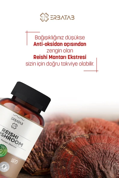 Erbatab Reishi Mantarı Ekstresi 60 Kapsü - Resim 2