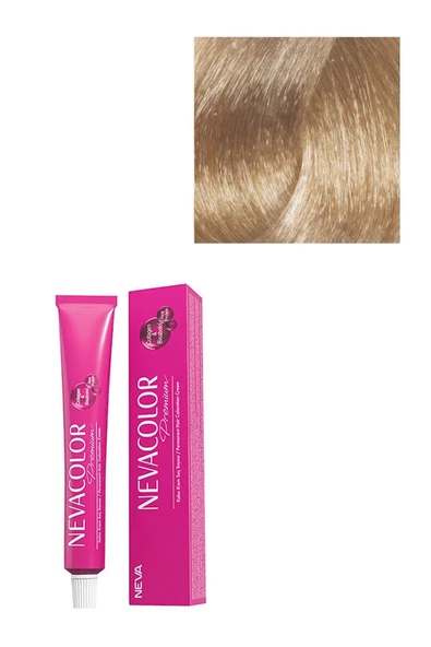 NEVA COLOR Premium Kalıcı Saç Boyası 11.10 - Ekstra Açık Küllü Platin - 1